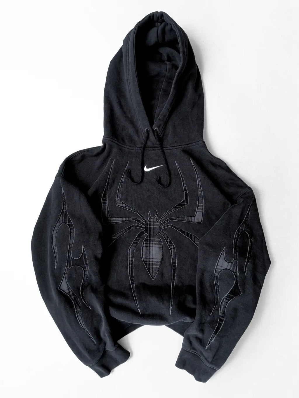 Unisex Black N x S hoodie.