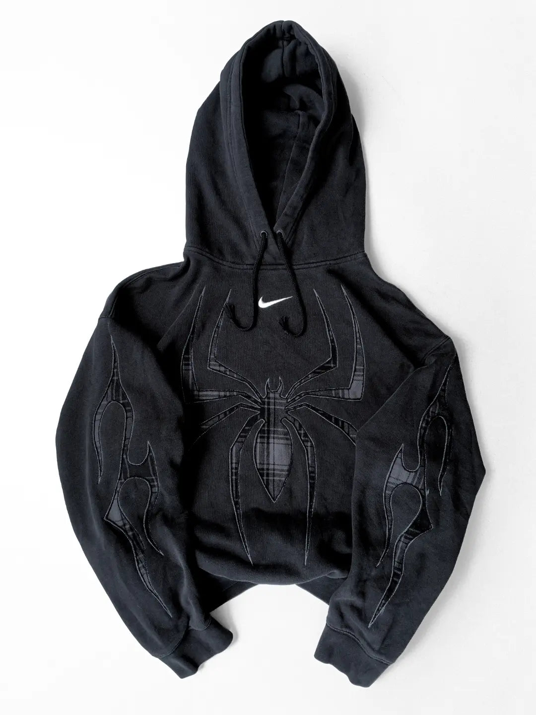 Unisex Black N x S hoodie.