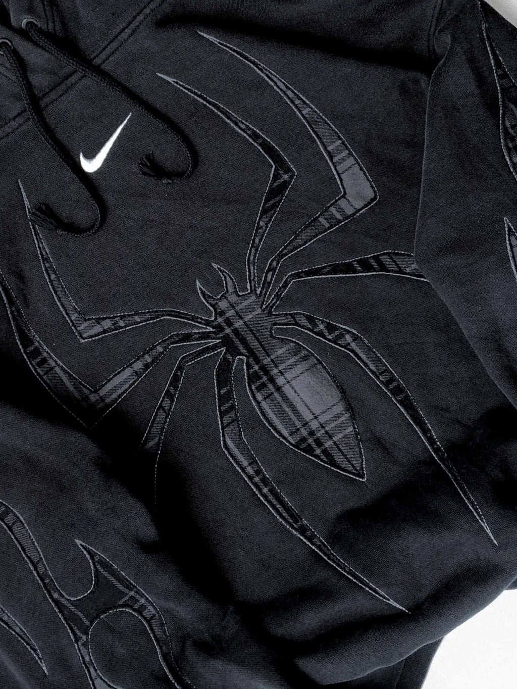 Unisex Black N x S hoodie.