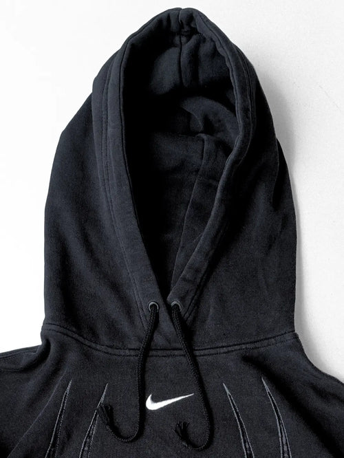 Unisex Black N x S hoodie.